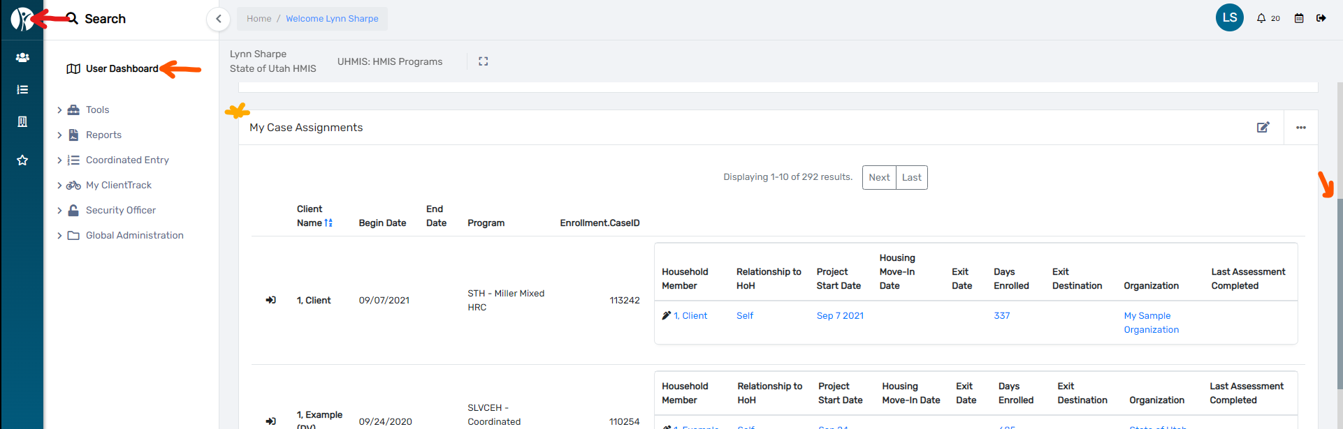 Managing Case Assignments – Utah HMIS