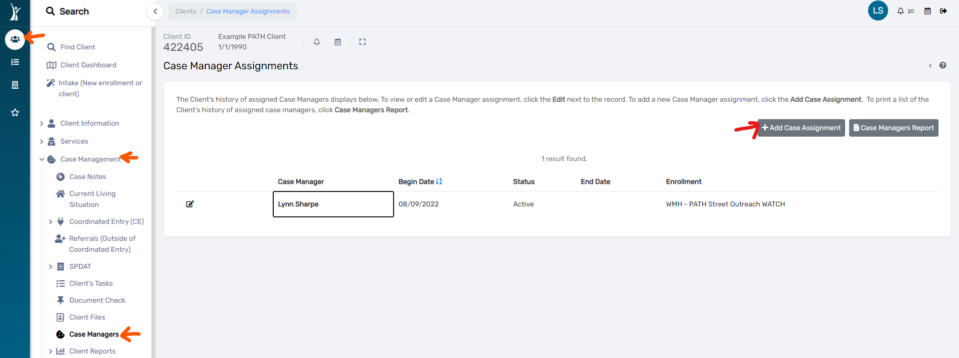 Managing Case Assignments – Utah HMIS